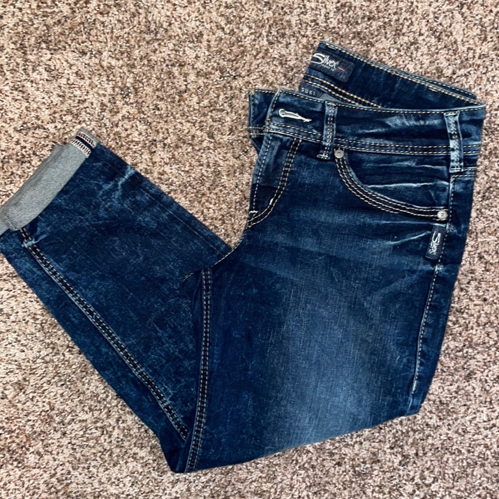 Silver Suki Skinny Crop